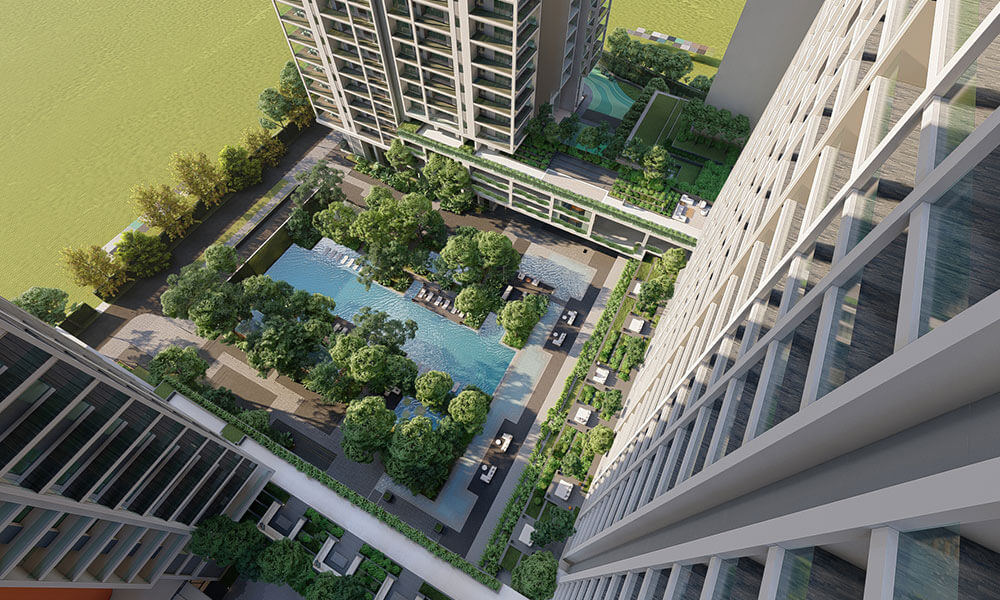 TARC Ishva, 4-side open apartments